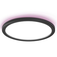 Osram Smart+ Wifi Orbis Ultra Slim Deckenleuchte In Schwarz Ø 23,5 Cm Mit Backli