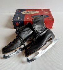 Vtg Johnson's North Star Deluxe Figure Ice Skates w/ Original Box No. 503 Sz. 12