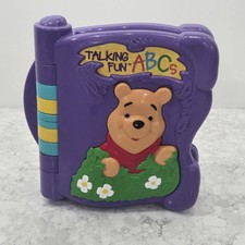 Disney Winnie The Pooh Talking Fun ABCs Electronic Book Mattel  TESTED WORKING 