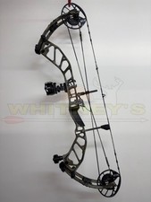 PSE Omen d'occasion - main droite - 60 lbs. - 24,5"-30" - Fond de chêne mousseux