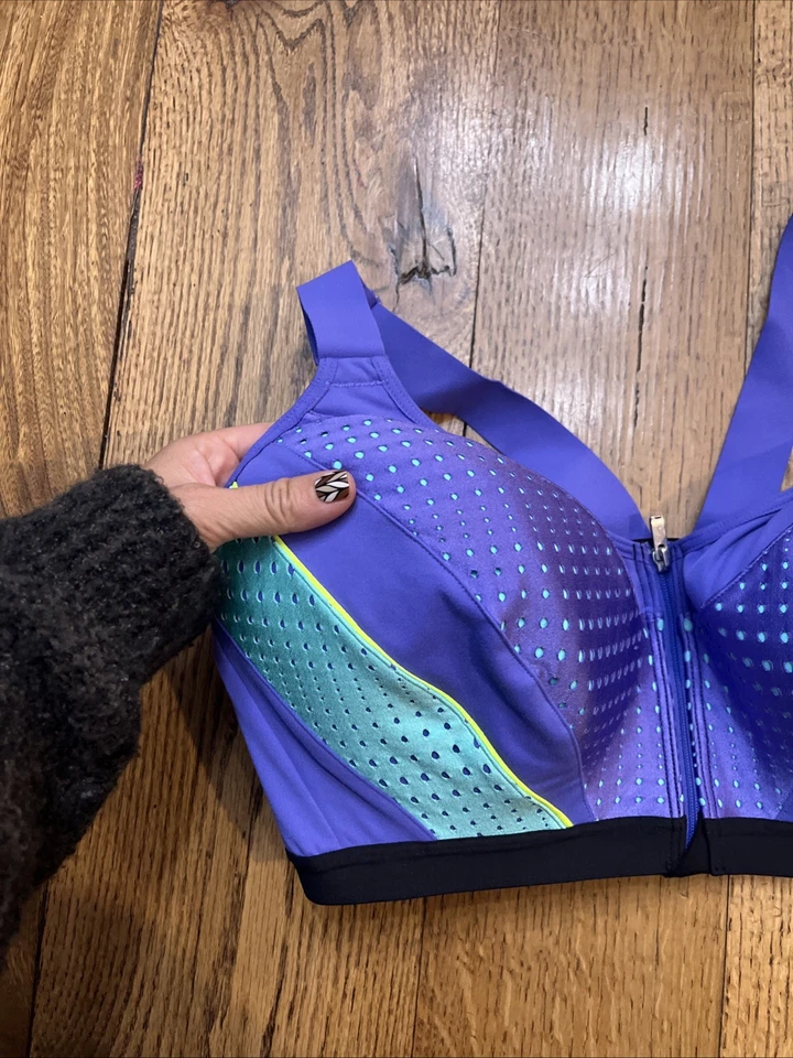 Victoria Secret Incredible Knockout Sujetador Deportivo Cremallera Frontal, Para Mujer 38DD - NUEVO Foto 2 de 4