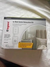 Legrand Radiant IWPER-WH Radiant In-Wall Outlet Relocation Kit With Wall Plate