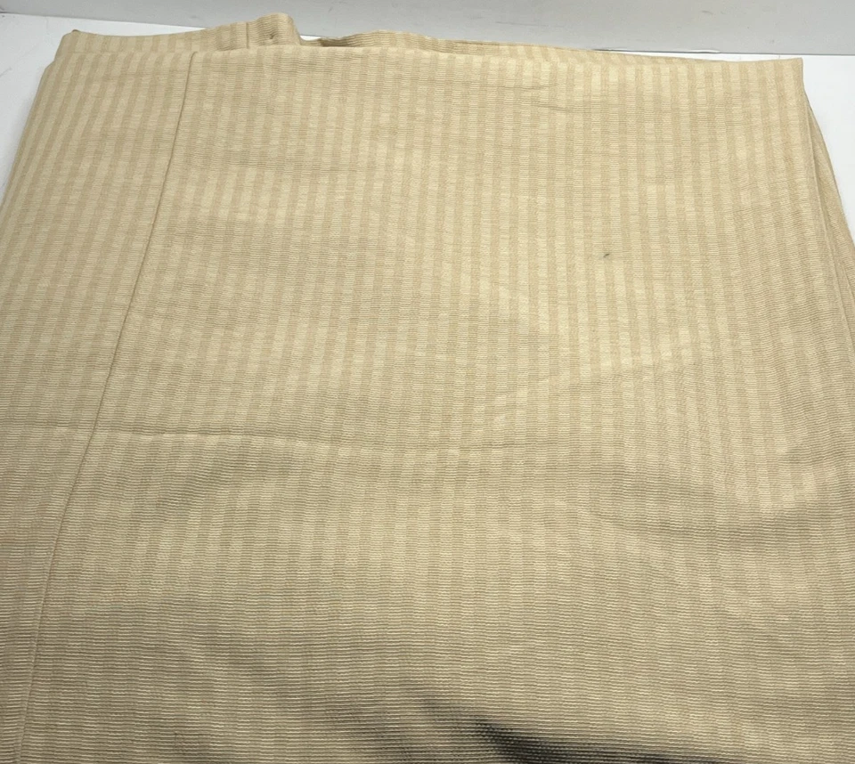 Vtg USA Striped Legacy Queen Duvet Cover cotton blend tan - Image 4 of 4