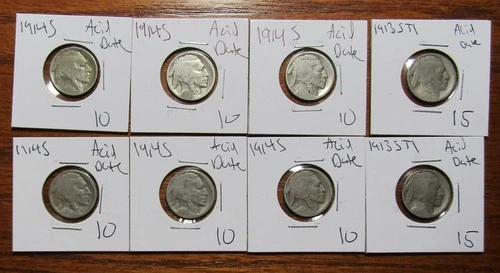 8 BUFFALO NICKELS