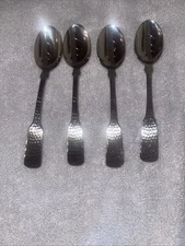 4 Goals HAMMERSMITH Silverplate Silverware Flatware Spoons