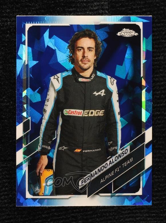 2021 Topps Chrome Sapphire Edition Formula 1 F1 Racers Fernando Alonso #9 10t4