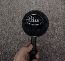 Blue Snowball USB Microphone Cardioid Black Adjustable Stand Freestanding