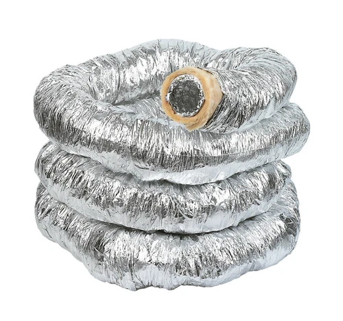 Manrose Aluminium Insulated Flexible Ducting Hose Silver 8m x 102mm - Picture 1 of 1