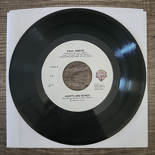Paul Simon Graceland/Heart And Bones 7" 45 RPM WARNER BROS 7-28522 1983 - Picture 5 of 6