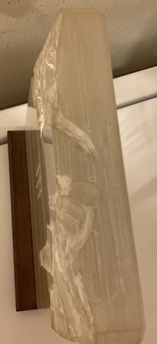 UNIQUE ARTIST SIGNED RONALD FOX 1976 ACRYLIC ART LUCITE BLOCK LIGHTHOUSE BOAT - Picture 7 of 12