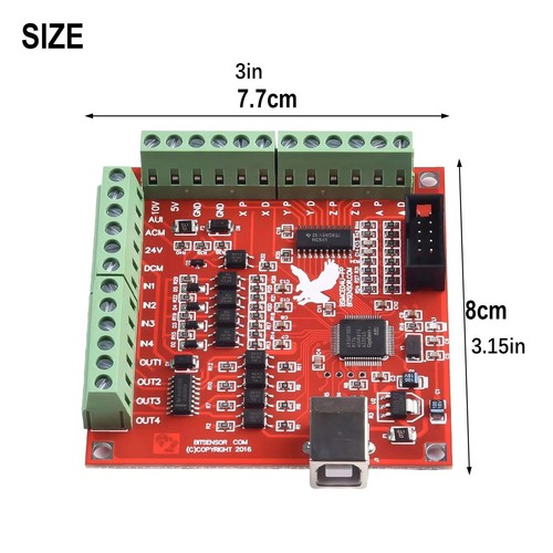 USB For MACH 3 100Khz Breakout Board 4-Axis Interface Driver Motion Controller - Picture 5 of 9