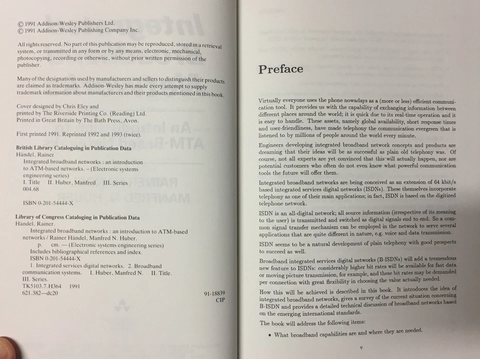 Book = Integrated Broadband Networks Intro to ATM = Ranier Handel Manfred Huber - Image 2 of 4