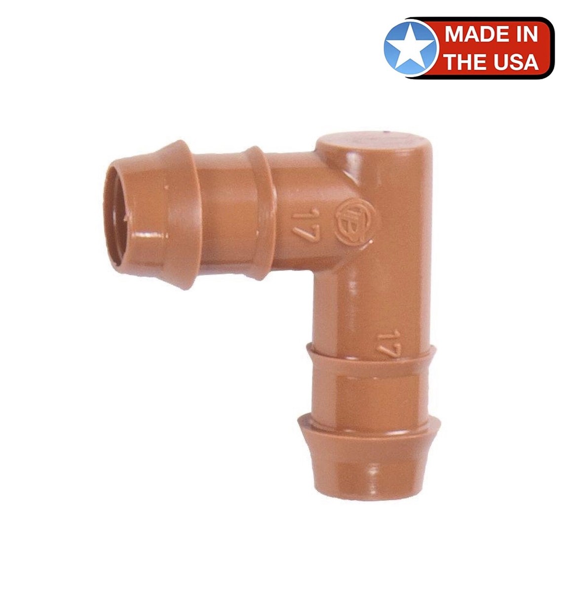 DIG 1/2" Barb Elbow Fittings - 20-Pack, 30 PSI, For Garden Drip Irrigation & Watering Systems 5 thumbnail image