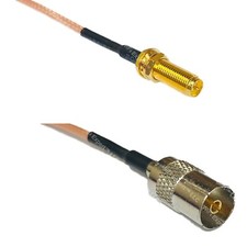 RG316 RP-SMA Female Long to DVB TV Pal Female RF Cable Rapid-SHIP LOT