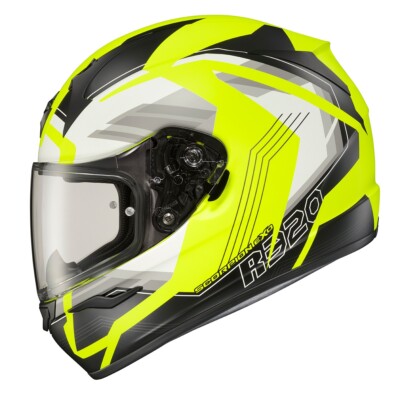Scorpion EXO-R320 Helmet Hudson Hi-Vis Yellow/Black Medium *WAS