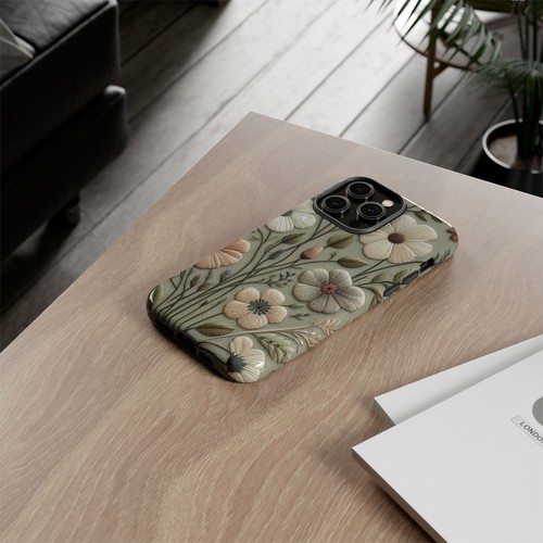 Faux Embroidered Phone Case - Vintage Textile-Inspired Design | X31 - 第 96/272 張圖片