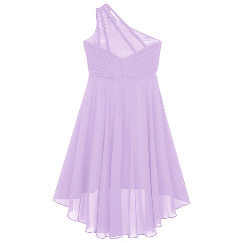 Niños Niñas Vestido Formal Noche Brillante Vestido de Baile Dobladillo Alto-Bajo Solero Fiesta - Imagen 71 de 79