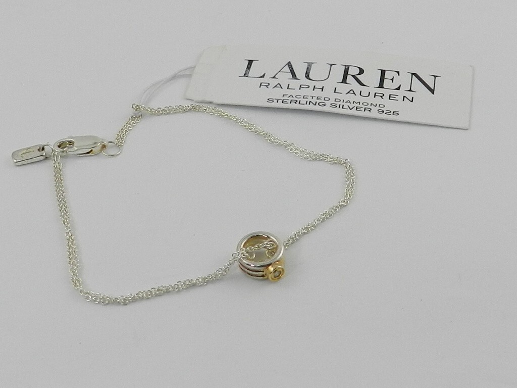 Lauren Ralph Lauren Diamond Accent Bezel Flex Bracelet in
