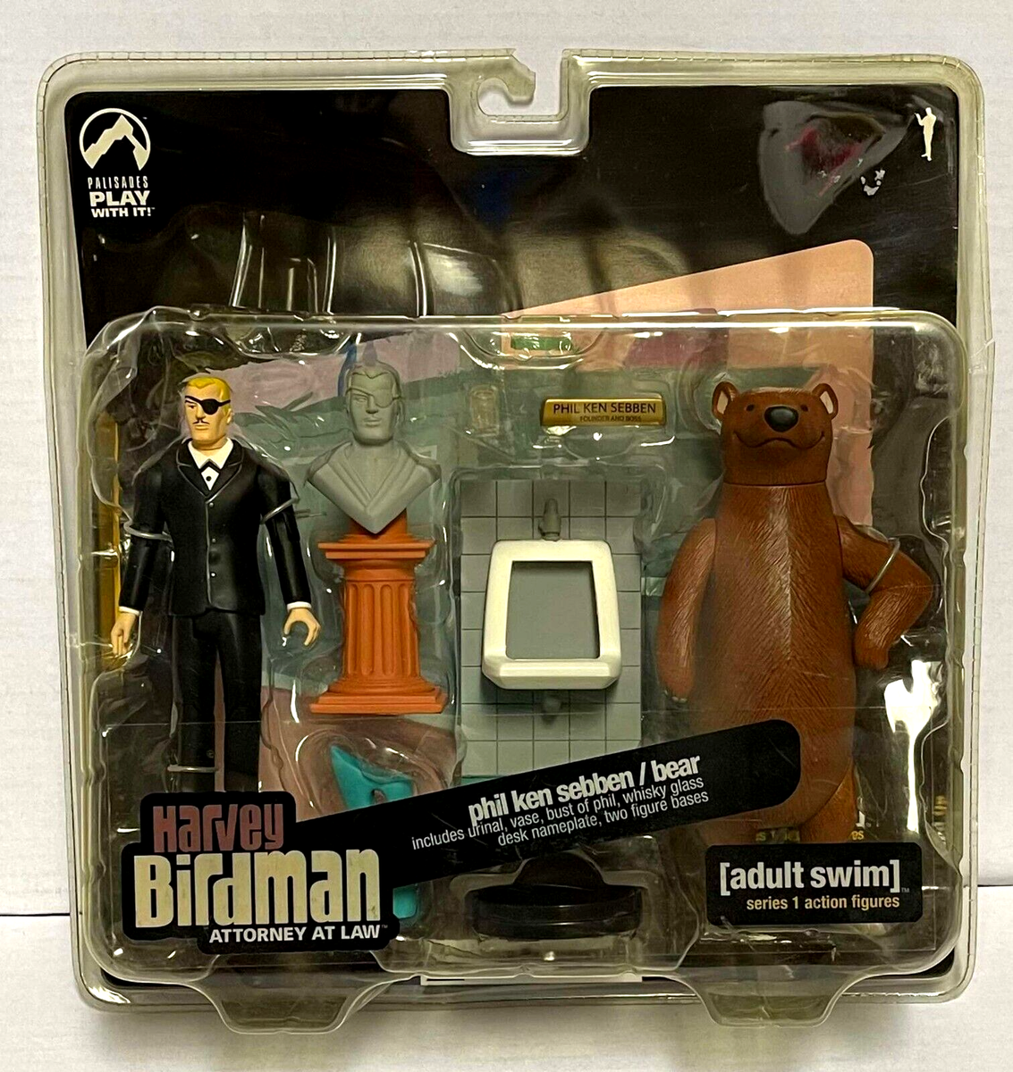 ゾルメン 泥玩具 バードマン THE BIRDMAN ソフビ フィギュア HARVEY BIRDMAN Action Figures ADULT SWIM Phil Ken Sebben BEAR