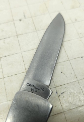 Vintage Camillus Knife Silver Sword USA 814 Medium Lockback - Picture 5 of 7