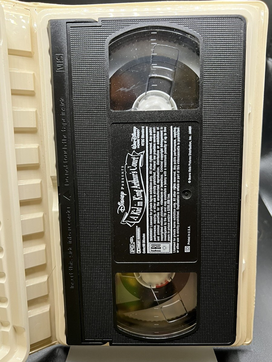 Disney Presents A Kid in King Arthur's Court VHS Video Tape