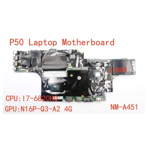 New For Lenovo ThinkPad P50 Mainboard NM-A451 Intel i7-6820HQ 4GB 01AY364 - 第 1/3 張圖片