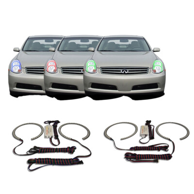 RGB Multi Color CHS Headlight Halo kit for Infiniti G35 05-06
