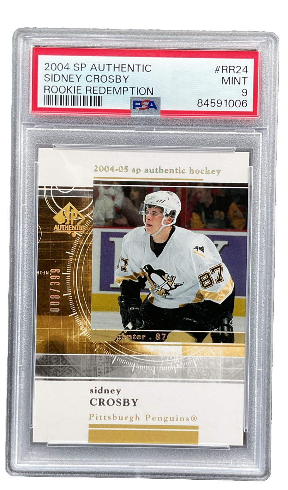 2004-05 SP Authentic - Rookie Redemptions #RR24 Sidney Crosby /399 (RC)