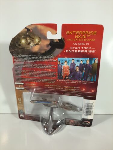 Johnny White Lightning Legends Star Trek 2 Enterprise NX 01 Battle Damage - Picture 3 of 3
