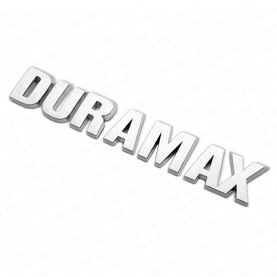 OEM Chrome Chevy Silverado 1500 Duramax Hood Letter Logo Emblem Badge Trucks - Imagem 2 de 4