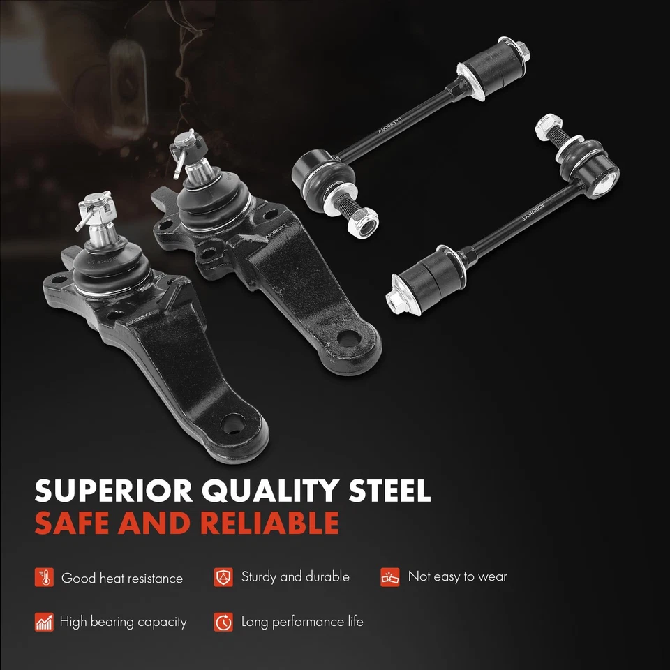6x Barra estabilizadora delantera eslabones y extremo de barra de amarre para Toyota Tundra 2000 2001 2002 Foto 3 de 4