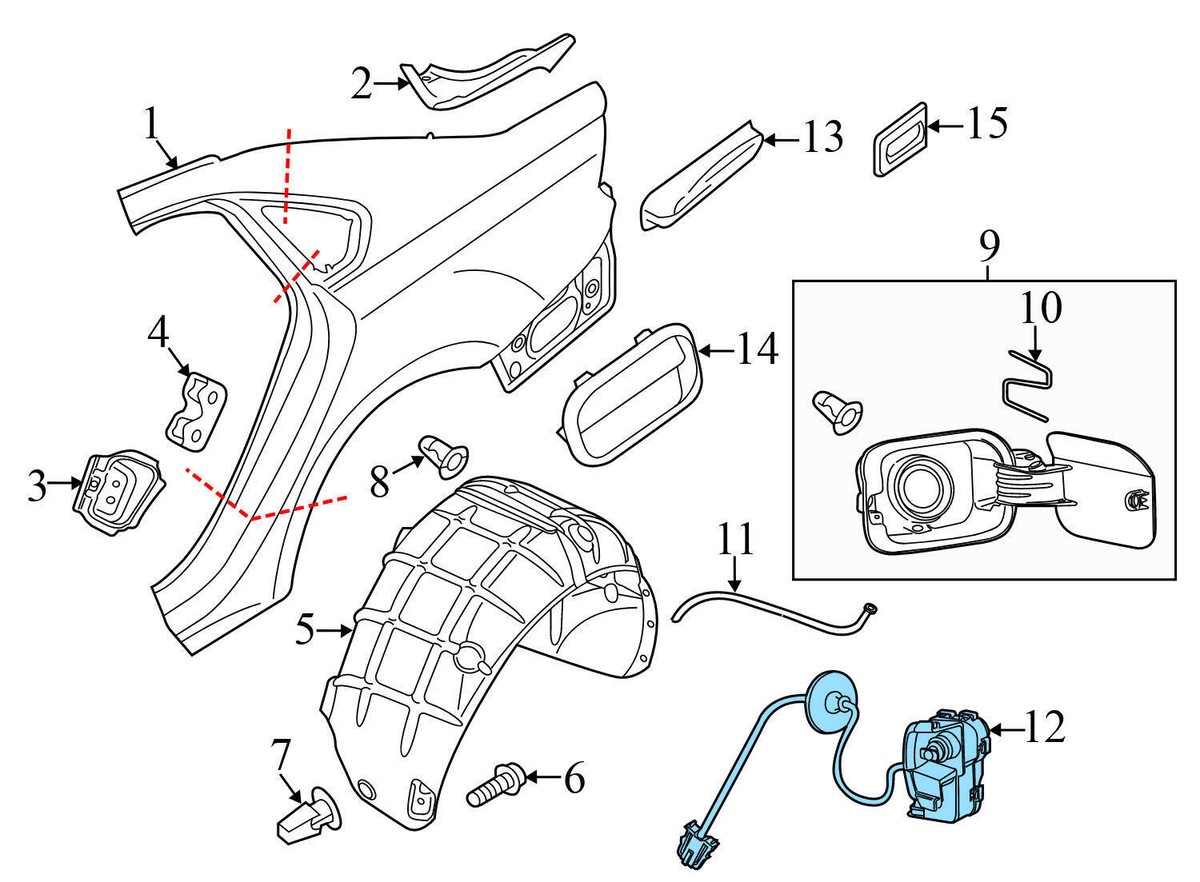 2011-2013 VW JETTA - FUEL DOOR LOCK Actuator 5C6810773B | eBay 