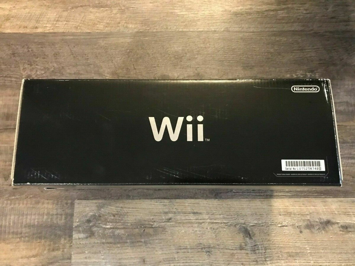 Nintendo Wii Black Game System Console with Wii Sports