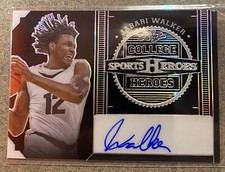 Jabari Walker  2024 Leaf Sports Heroes College Heroes Auto #39/49 SP