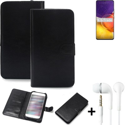 Handy Hülle Wallet Case für Samsung Galaxy F02s + kopfhörer Handy Schutz Hül