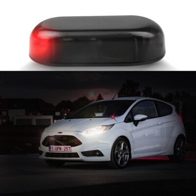 Finto Allarme Per Auto A Energia Solare - Luce LED Rossa Lampeggiante, Sensore Di Luce, Deterrente Antifurto