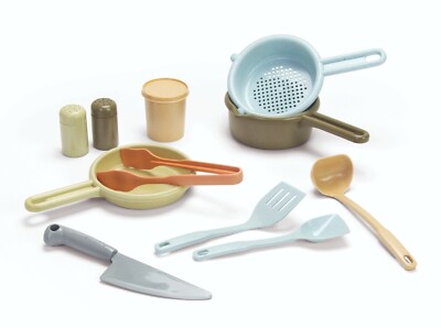 DANTOY PLAY POTS PANS BIOPLASTIC in GIFT BOX from SUGARCANE Bio Kitchen set NEW