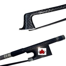 2pcs Good balance Professional plaid Carbon fiber viola bow,black Horsehair