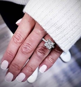 3 00 Ct Cushion Cut Diamond Engagement Ring N Matching Band Gia G