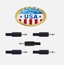 5 X 3.5mm 1/8"  DIY Jack Ts 2 Pole Mono Male Plug Replacement/ Repair Plug -NEW