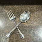 Towle Sterling SILVER FLUTES Baby Spoon and Fork No Monogram