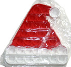 Red Christmas Popit Pop-it Hat Santa Bubble Fidget Toy Anxiety Squeezing Toy — photo 4