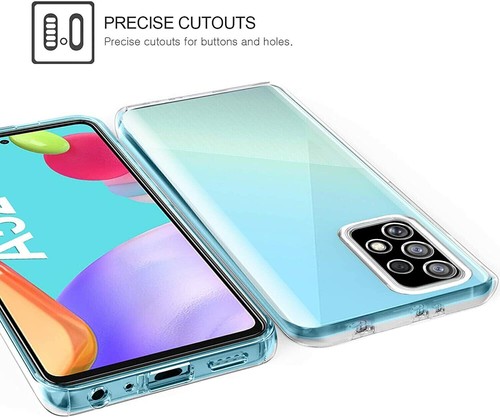 CLEAR FULL 360 Case For Samsung S21 FE S22 S20 A22 A52s Shockproof Phone Cover - Picture 8 of 9