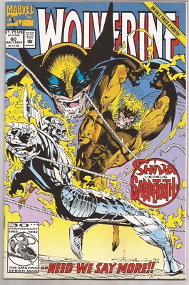 WOLVERINE #60   1992 - LARRY STROMAN COVER - KEY ISSUE - 1ST PRINT