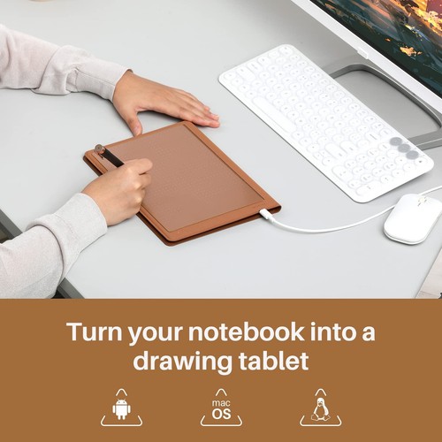HUION Note 2-in-1 Digital Notebook Drawing Tablet - Battery-Free Pen, Bluetooth - 第 4/7 張圖片