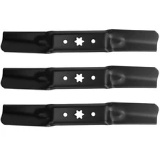 3 Pcs Black Lawn Mower Blade Deck For Cub Cadet MTD Troy Bilt 942-05052A