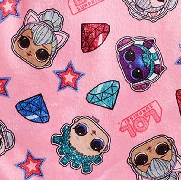 LOL Surprise Robe Size 6-12 Girls Bathrobe Pajama Cover Up Pink