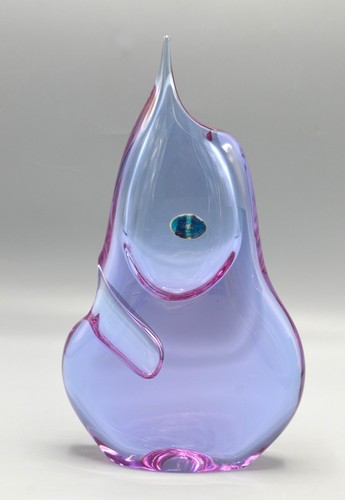 Bohemian Art Glass Orchid Vase Czech Zelezny Brod Sklo Purple ZBS 10" - 第 1/9 張圖片