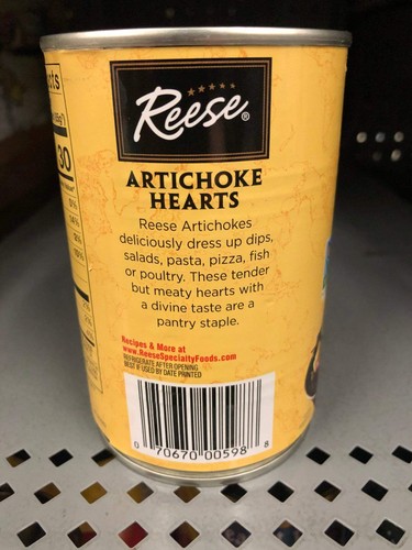 4 CANS Reese Tender Quartered Artichoke Hearts 14 oz Can Salad Kosher - 第 4/4 張圖片