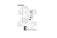 Bga V511013 Einlass Ventil FüR Mitsubishi, Nissan, Opel, Renault, Suzuki, Opel